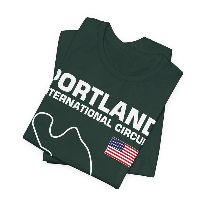 Portland International Circuit Track Outline T-shirt