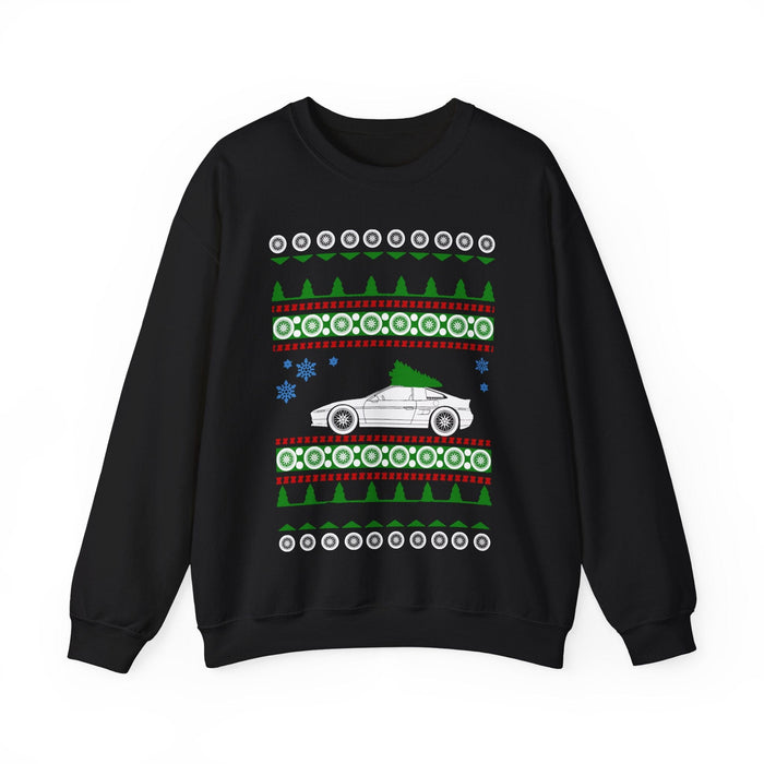 Pontiac Fiero Ugly Christmas Sweater Sweatshirt for Canadian Customers ONLY---PRINTS AND SHIPS FROM WITHIN CANADA