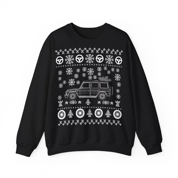 Mercedes G-wagon G-500 Ugly Christmas Sweater Sweatshirt for European customers ONLY (prints and ships from Germany)