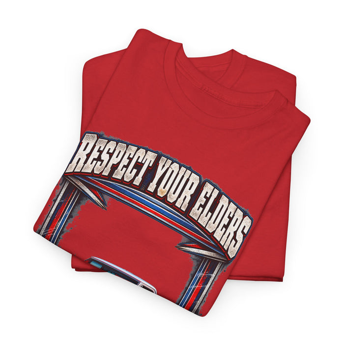Respect Your Elders Square Body Truck Tee C10 C-10 1972 Cheyenne 4X4