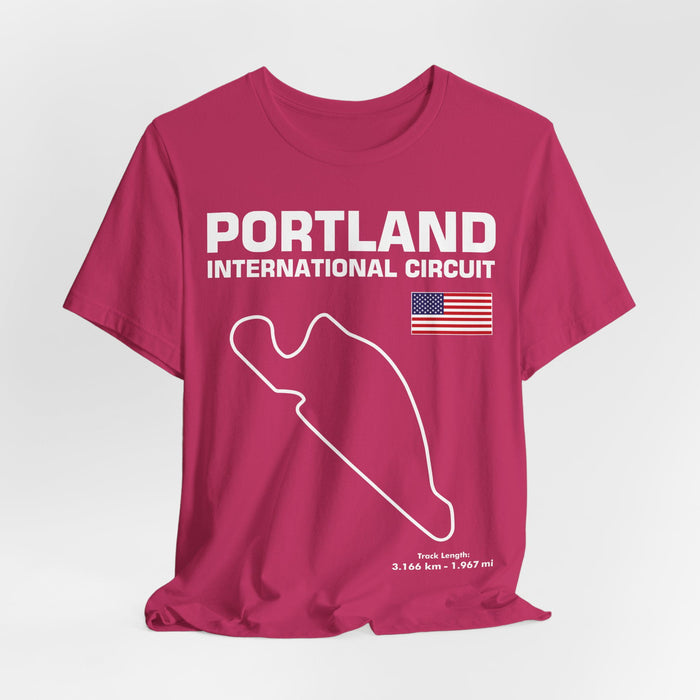 Portland International Circuit Track Outline T-shirt