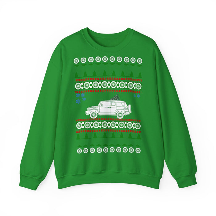 FJ Cruiser Ugly Christmas Sweater Sweatshirt for European Customers ONLY--This item prints and ships from within Europe