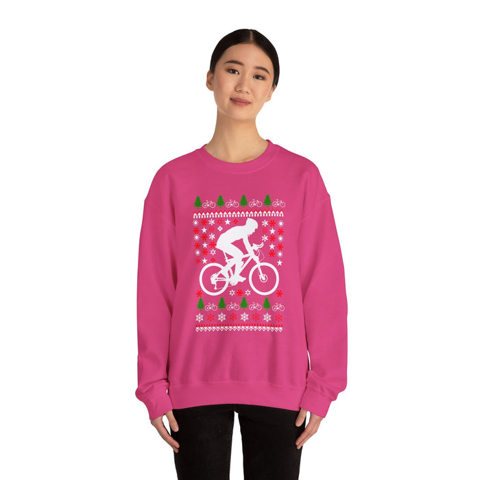Mountain Biking Ugly Christmas Sweater Sweatshirt for Customers in Canada ONLY---This prints and ships from within Canada