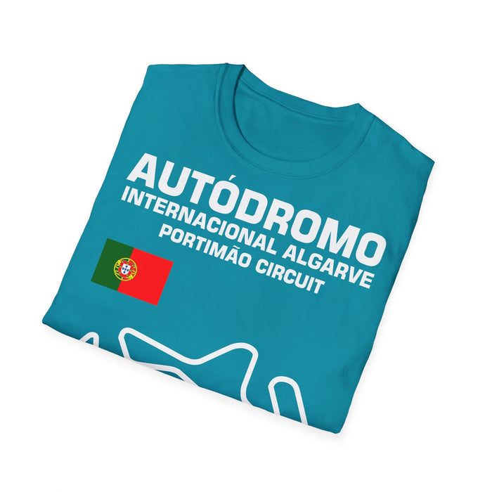 Track Outline Autodromo Internacional Algarve Portimao T-shirt for European Customers ONLY--Prints and ships from within Europe