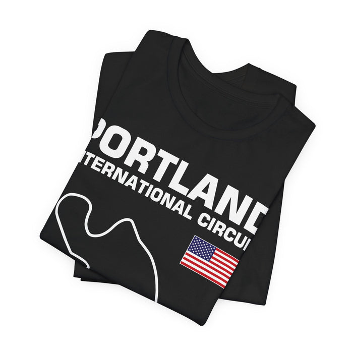 Portland International Circuit Track Outline T-shirt