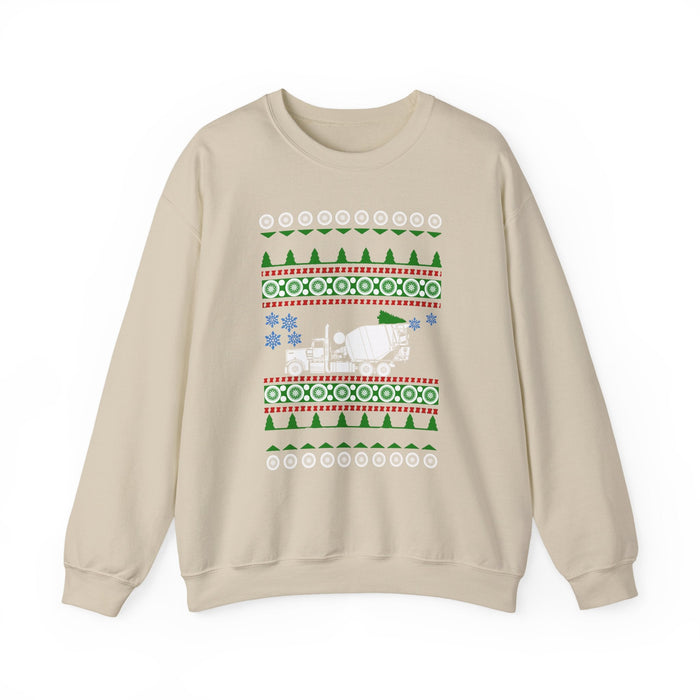 Cement Mixer Truck Ugly Christmas Sweater For Canadian Customers ONLY---Prints and ships from within Canada--more colors