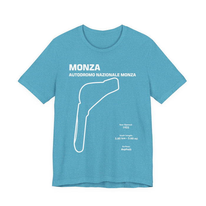 Monza Autodromo Nazionale Track Outline T-shirt for Customers Residing in CANADA ONLY---This particular shirt prints and ships from within Canada