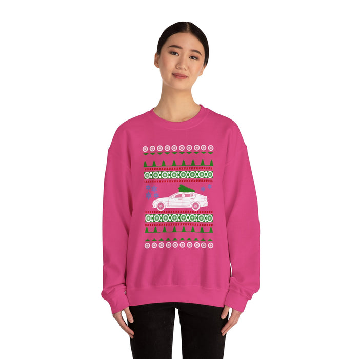 Korean Car like a Stinger Ugly Christmas Sweater Sweatshirt for Canadian Customers ONLY--This item with print and ship from within Canada