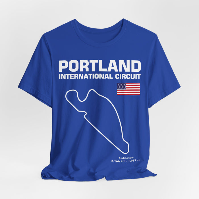 Portland International Circuit Track Outline T-shirt