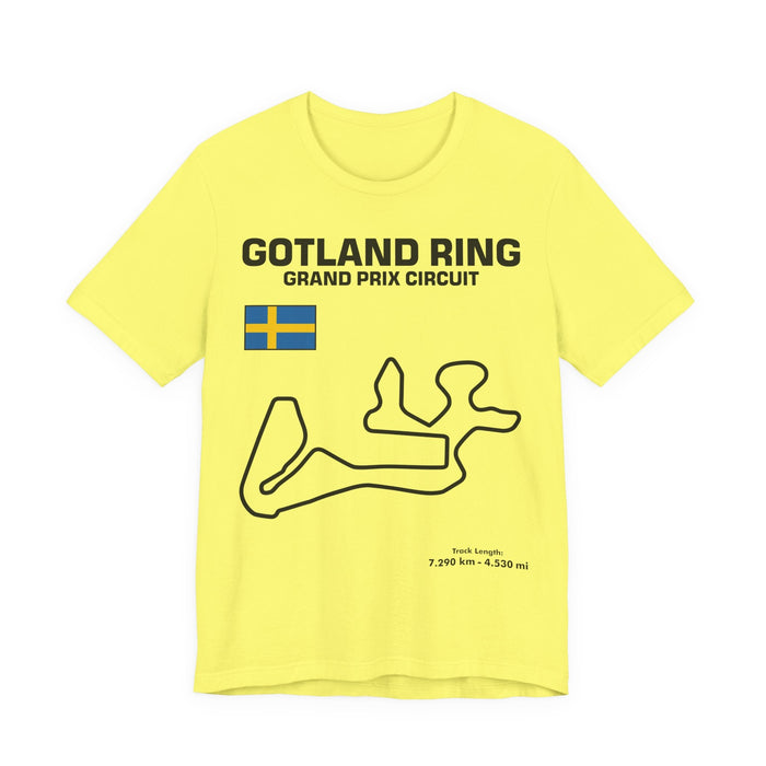 Gotland Grand Prix Circuit Track Outline T-Shirt
