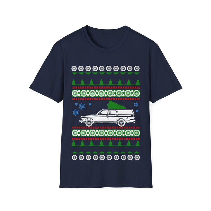 Swedish Wagon like a 245 Ugly Christmas "Sweater" t-shirt
