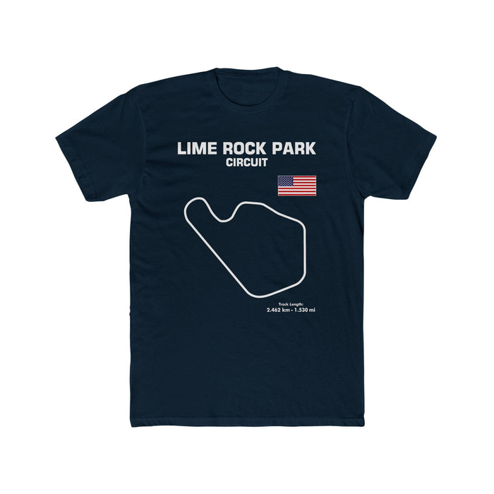 Lime Rock Park Circuit Track Map Outline Graphic T-Shirt