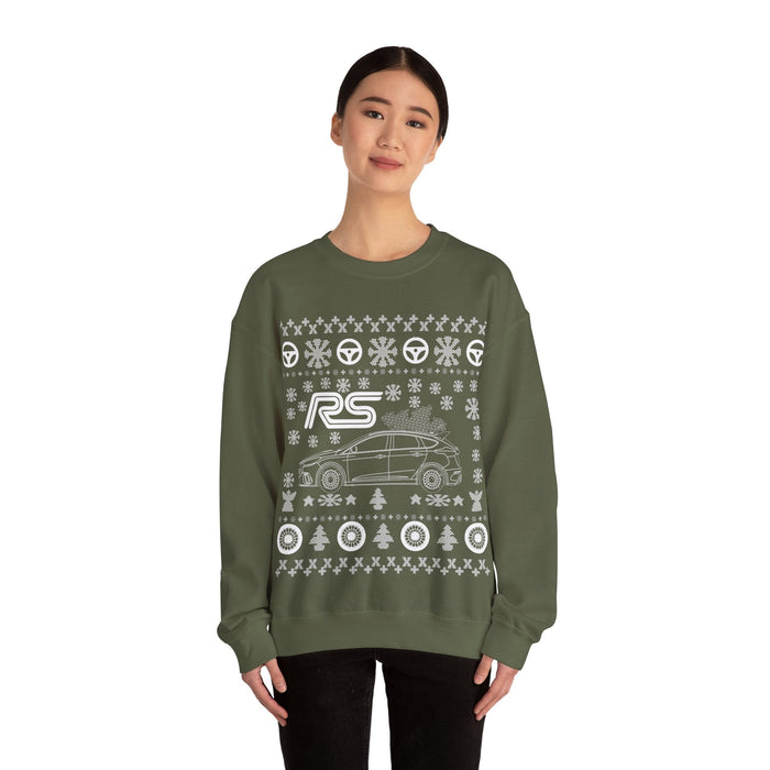 Focus RS 2018+ Ugly christmas Sweater for UK customers ONLY---Prints and ships from within the UK