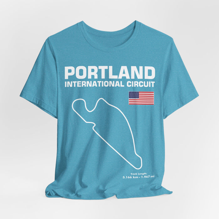 Portland International Circuit Track Outline T-shirt