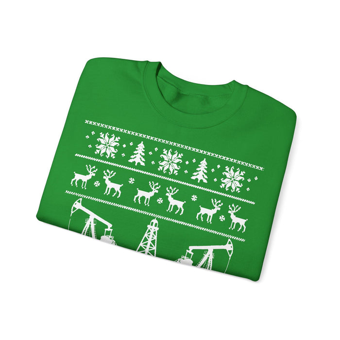 Oil Rig Ugly Christmas Sweater for European Customers ONLY---Prints and ships from with Germany