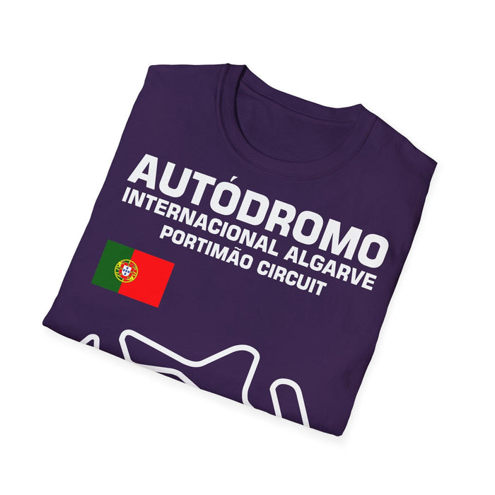 Track Outline Autodromo Internacional Algarve Portimao T-shirt for European Customers ONLY--Prints and ships from within Europe