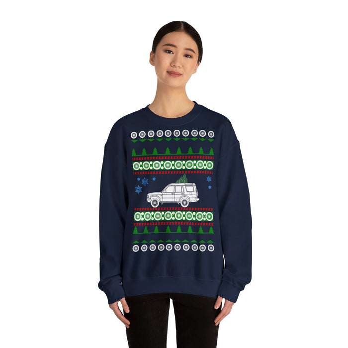 Land Rover Discovery 2004 Ugly Christmas Sweater--european customers only--prints and ships from Germany