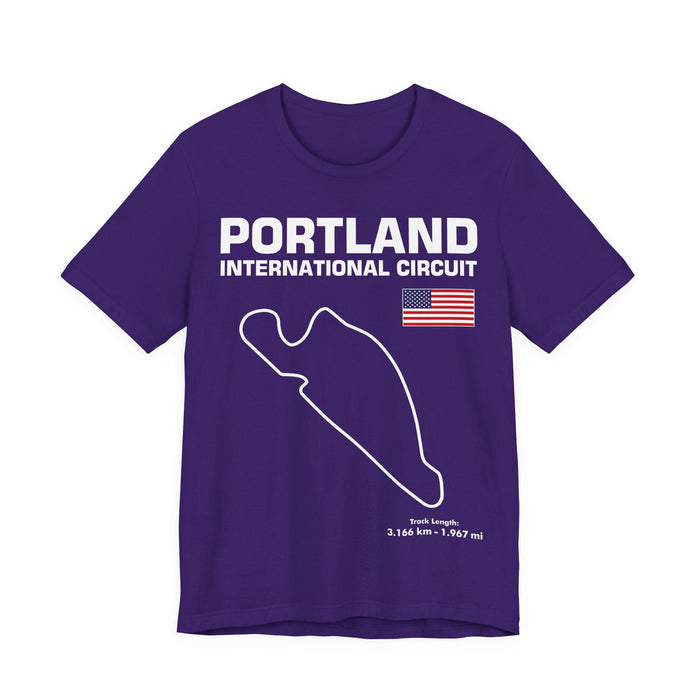 Portland International Circuit Track Outline T-shirt