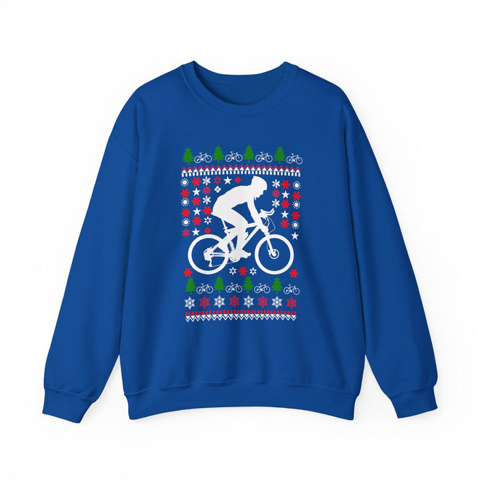 Mountain Biking Ugly Christmas Sweater Sweatshirt for Customers in Canada ONLY---This prints and ships from within Canada