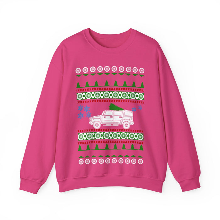 Hummer H2 Ugly Christmas Sweater for UK Customers ONLY (prints and ships from within the UK)