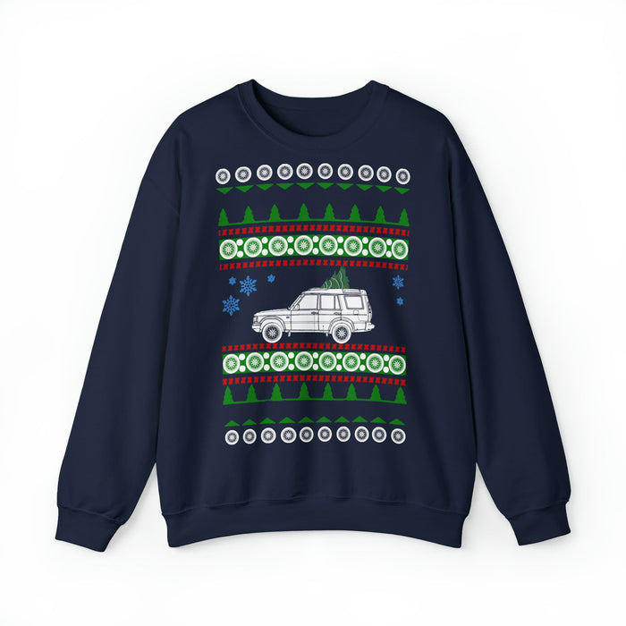 Land Rover Discovery 2004 Ugly Christmas Sweater--european customers only--prints and ships from Germany