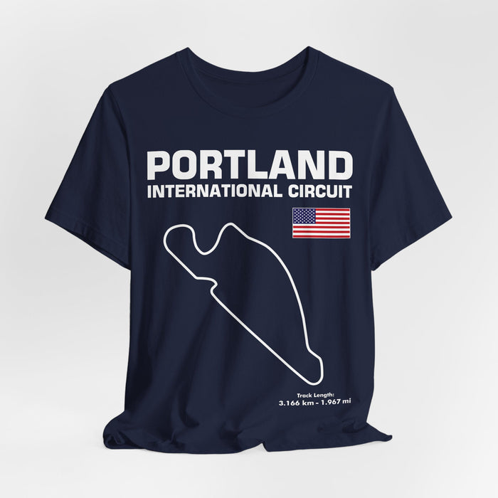 Portland International Circuit Track Outline T-shirt