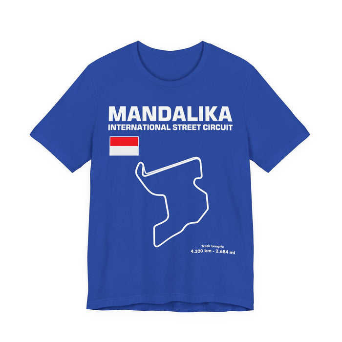 Mandalika International Street Circuit Track Outline T-shirt for European Customers ONLY-- this item prints and ships from within Europe