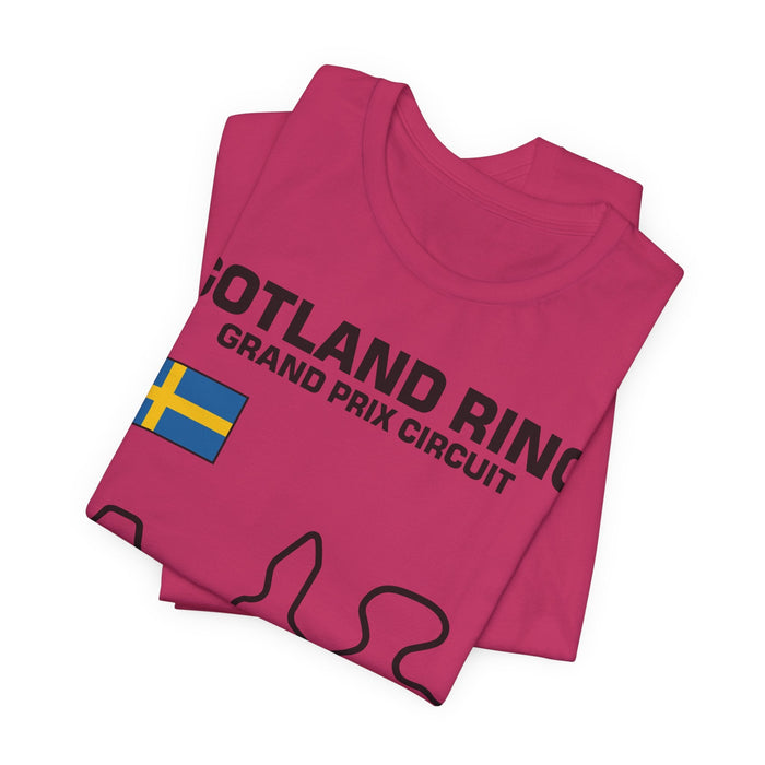 Gotland Grand Prix Circuit Track Outline T-Shirt