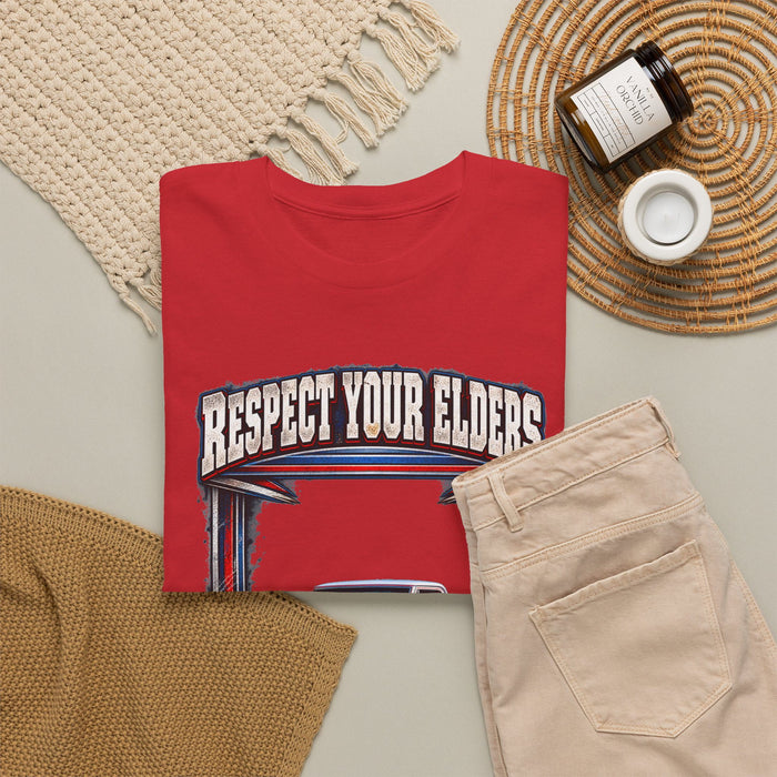 Respect Your Elders Square Body Truck Tee C10 C-10 1972 Cheyenne 4X4