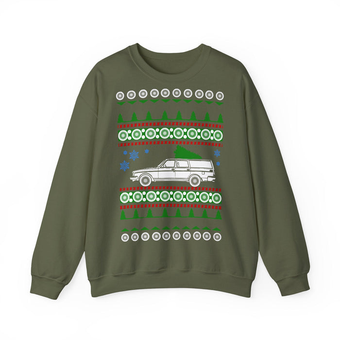 Swedish Wagon 245 Old School Ugly Christmas "Sweater" Sweatshirt for European Customers ONLY--This item prints and ships from within Europe