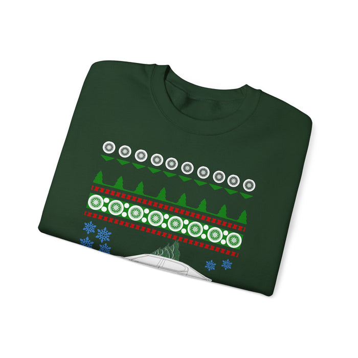 Electric Car like a Polestar 2 ugly christmas sweater sweatshirt for Canadian Customers ONLY--prints and ships from within Canada