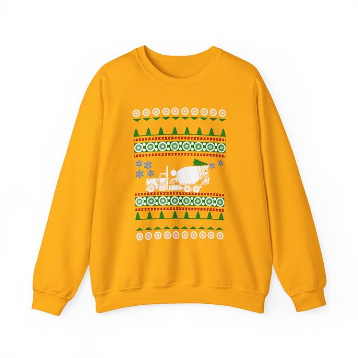 Cement Mixer Truck Ugly Christmas Sweater For Canadian Customers ONLY---Prints and ships from within Canada--more colors