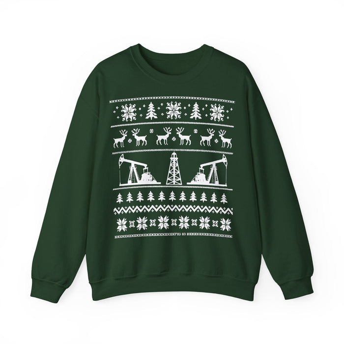 Oil Rig Ugly Christmas Sweater for European Customers ONLY---Prints and ships from with Germany