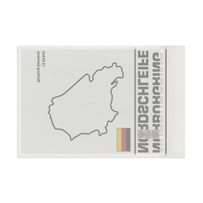 Nurburgring Nordschleife Flag White with Black Design ----3 sizes