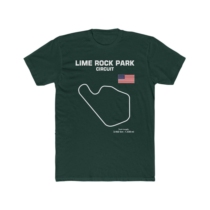 Lime Rock Park Circuit Track Map Outline Graphic T-Shirt