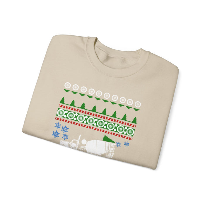 Cement Mixer Truck Ugly Christmas Sweater For Canadian Customers ONLY---Prints and ships from within Canada--more colors
