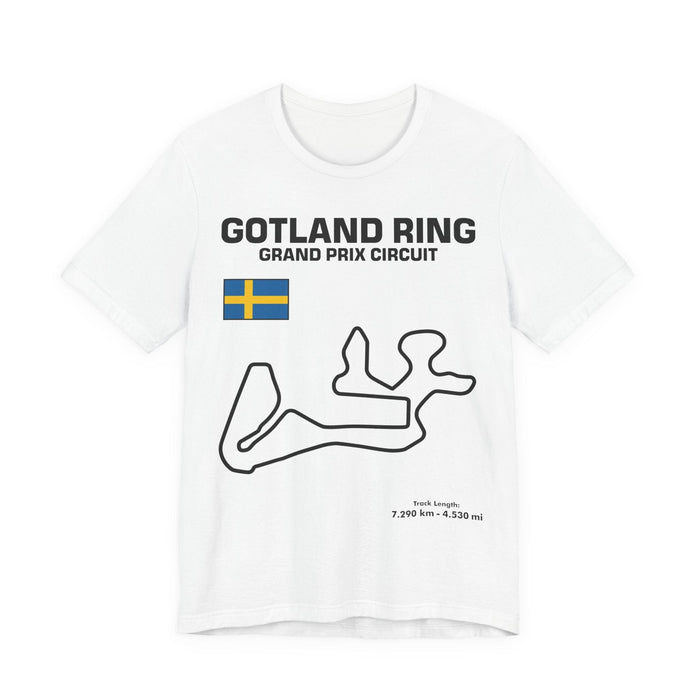 Gotland Grand Prix Circuit Track Outline T-Shirt