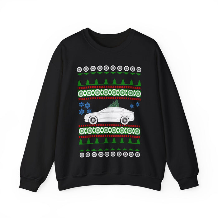 Electric Car like a Polestar 2 ugly christmas sweater sweatshirt for Canadian Customers ONLY--prints and ships from within Canada