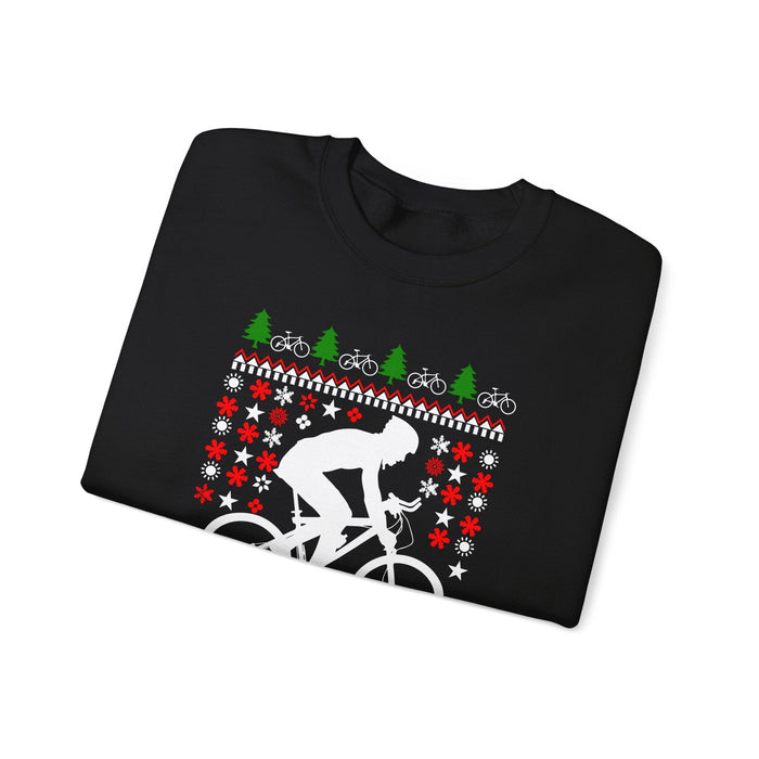 Mountain Biking Ugly Christmas Sweater Sweatshirt for Customers in Canada ONLY---This prints and ships from within Canada