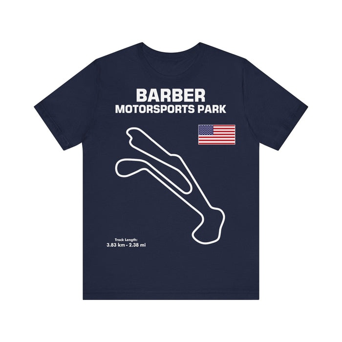 Barber Motorsports Park Track Outline Shirt for UK customers ONLY--Prints and ships from within the UK