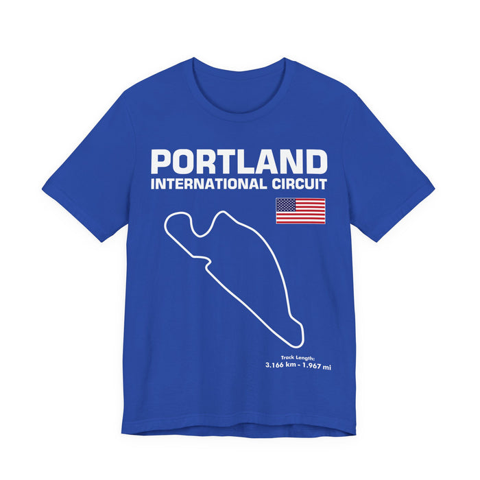 Portland International Circuit Track Outline T-shirt