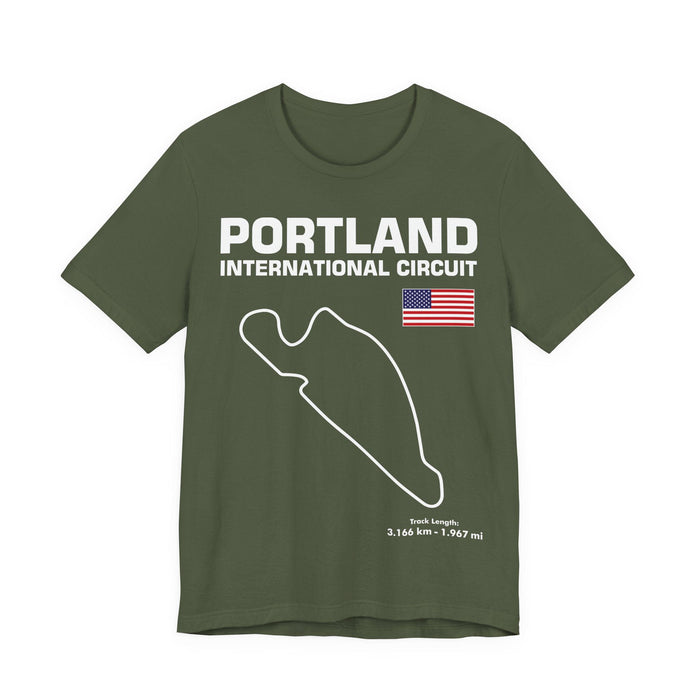Portland International Circuit Track Outline T-shirt