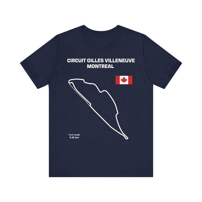 Circuit Gilles Villeneuve Montreal Race Track Outline for European Customers ONLY--Prints and ships from within Europe