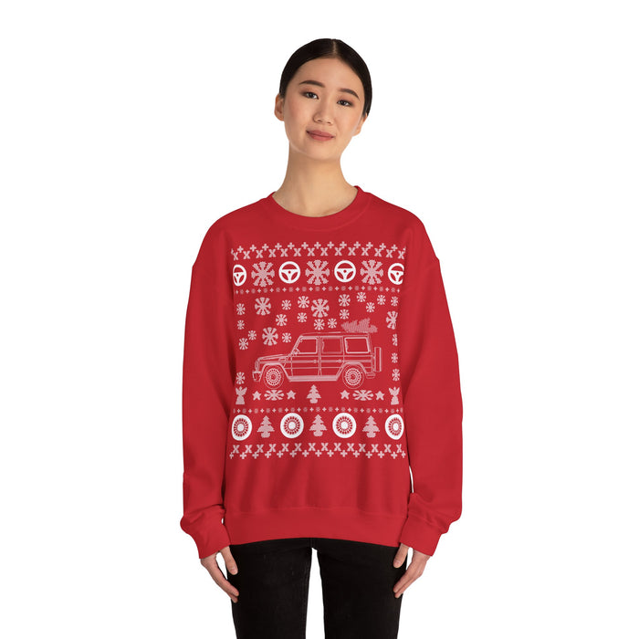 Mercedes G-wagon G-500 Ugly Christmas Sweater Sweatshirt for European customers ONLY (prints and ships from Germany)