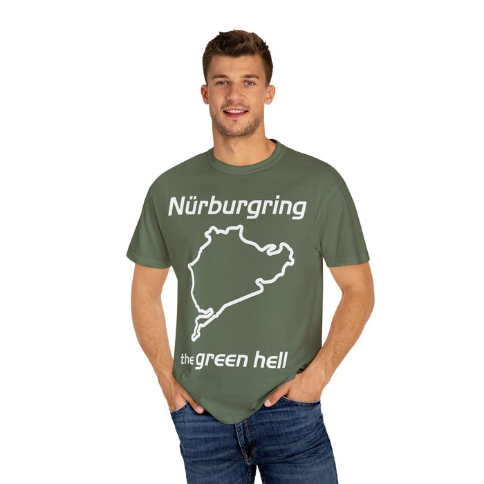 Comfort Colors Nurburgring The Green Hell "Die Grune Holle" Track Outline T-shirt