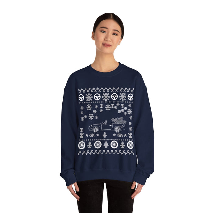 Mazda Miata NB 2nd Gen Version 2 V2 Ugly Christmas Sweater Sweatshirt Jumper Canadian Customers ONLY--Prints and ships from within Canada