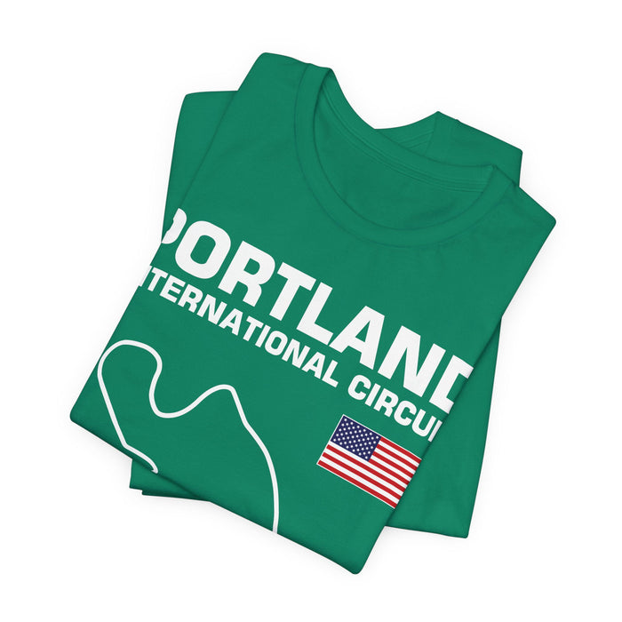 Portland International Circuit Track Outline T-shirt