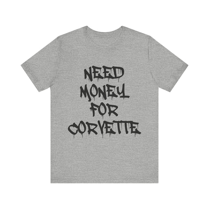 Need Money for Corvette T-shirt for European Customers ONLY--Prints and ships from within Europe