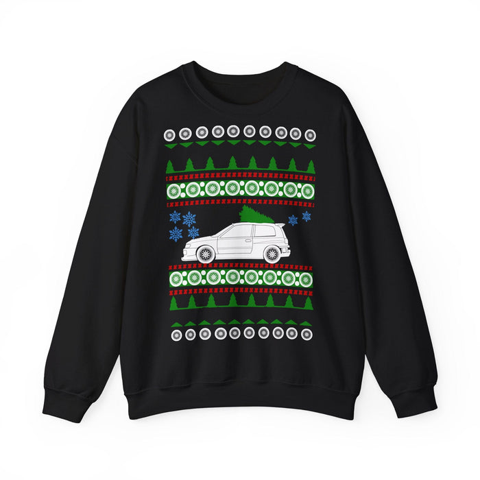 Nissan Pulsar Sunny GTI-R Ugly Christmas Sweater Sweatshirt for customers in EUROPE ONLY---This shirt prints and ships from Germany
