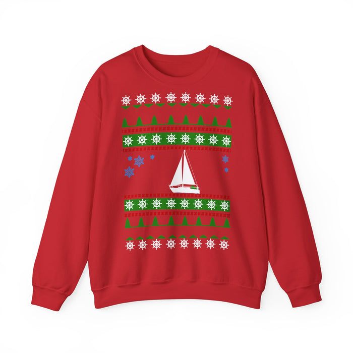 Sail Boat ugly christmas sweater jumper for European Customers ONLY (prints and ships from Germany)